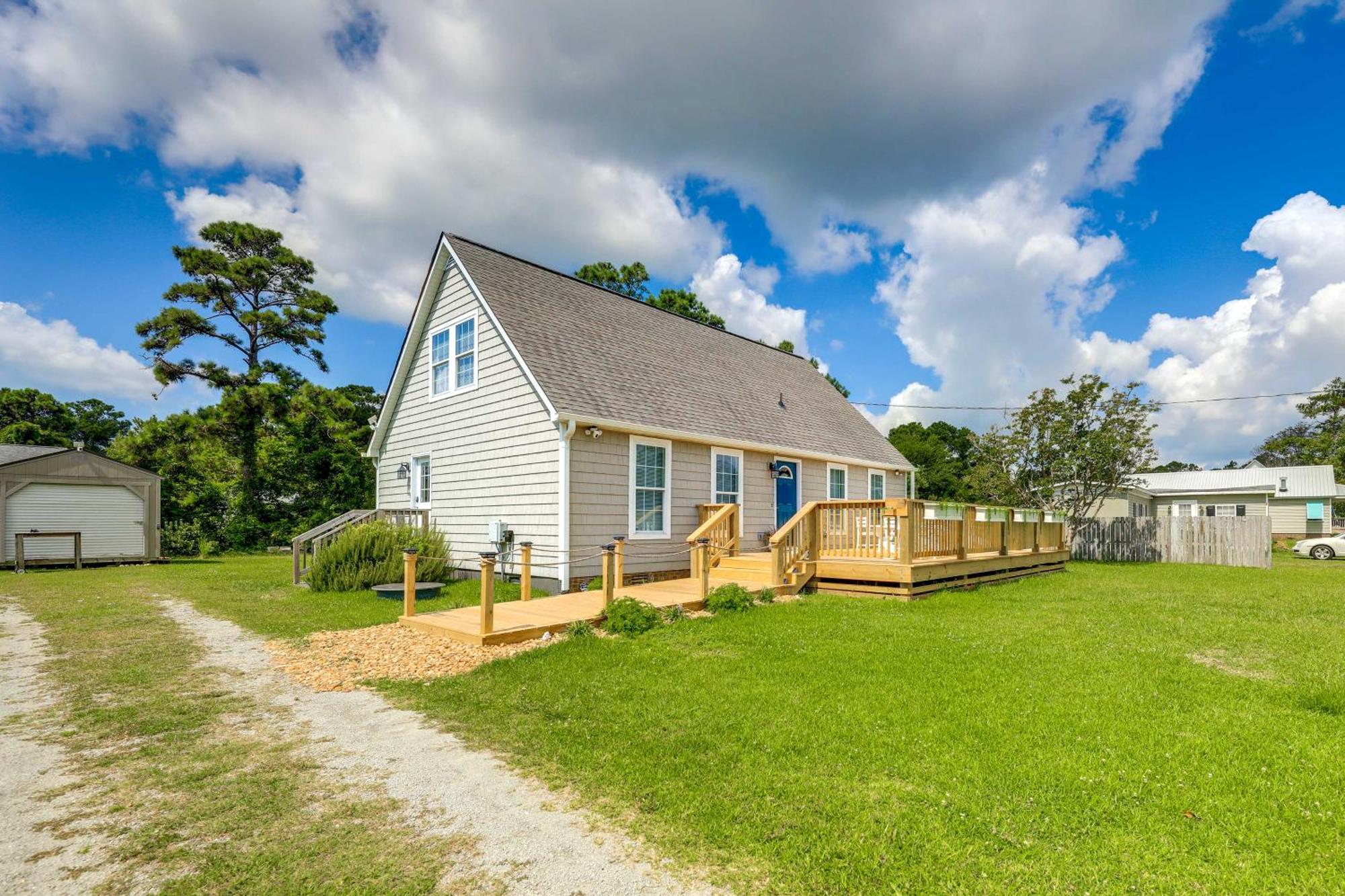 The Willowberry House With Deck And Grill! Harkers Island Exterior foto